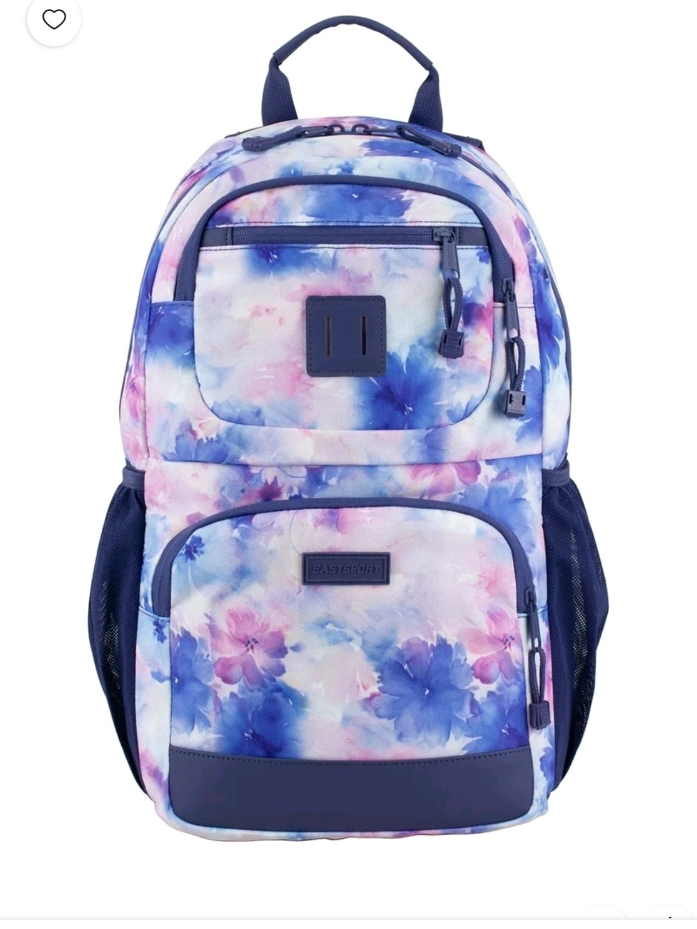 Kids Floral Watercolor Backpack - Blue/Pink